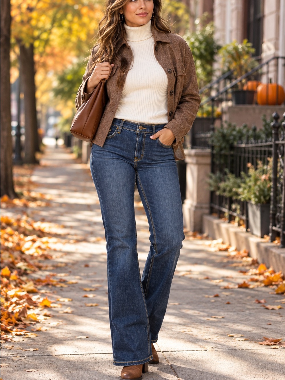 Carhartt Women's Boot Cut Jeans - Dark Blue Wash